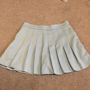 Pleated light blue “tennis” skirt